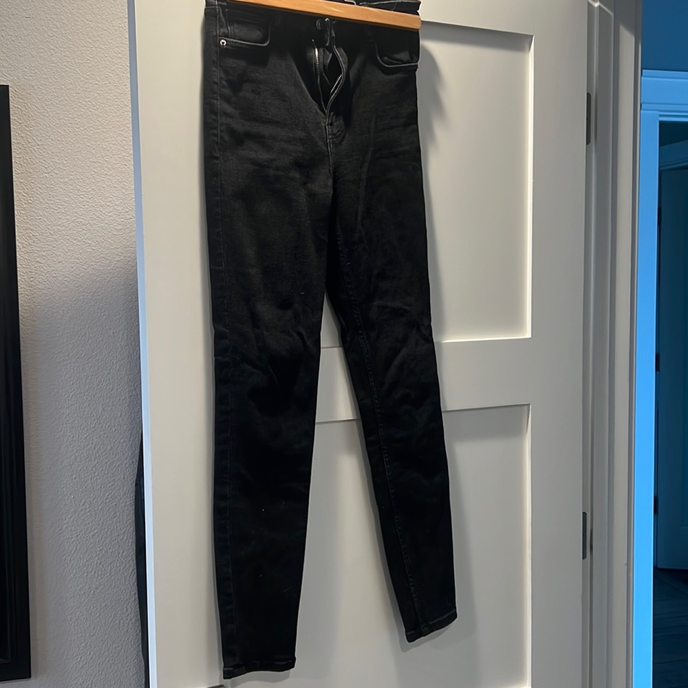 Zara Join Life collection black skinny jeans size 6